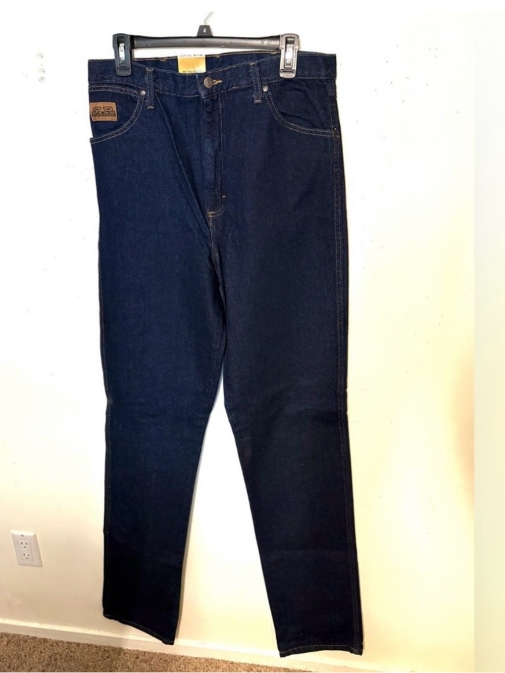 Men's Ridge Rider Dark Blue Jeans - Classic Straight Fit. Size 34x40. NWT.